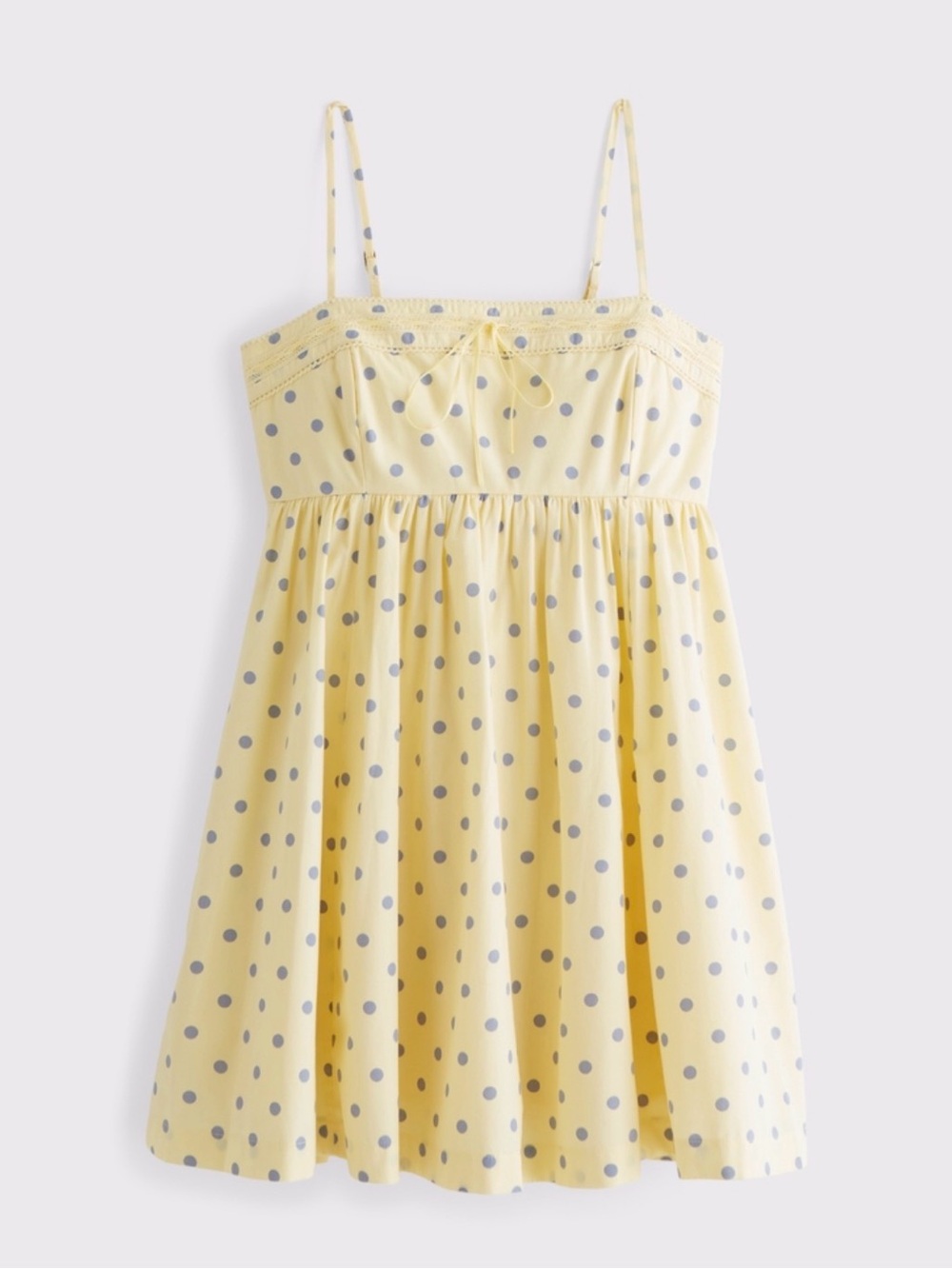 Yellow Polka Dot Spaghetti Strap Sundress - Picture 6 of 6